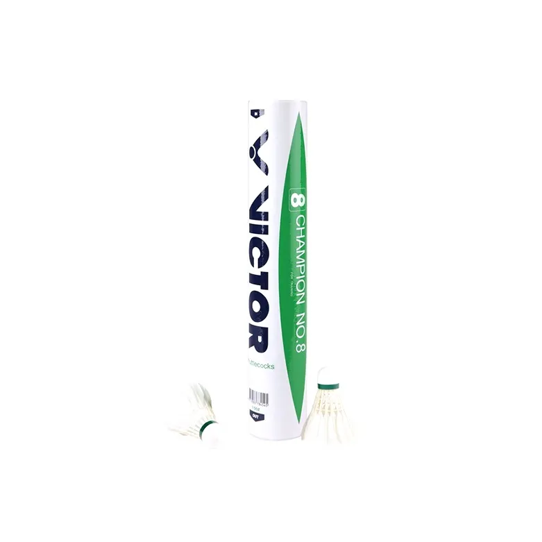 VICTOR Duck Feather Shuttlecock 12 Pack Duck Feather Big Board Duck Feather Training Shuttlecocks-6