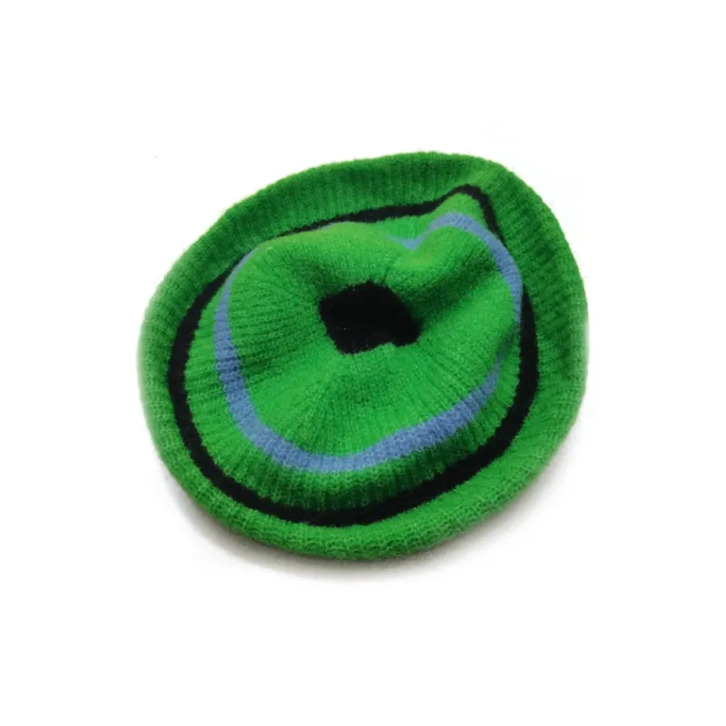 GANNI Alpaca Wool Polyamide Elastane Berets Women's Green-0