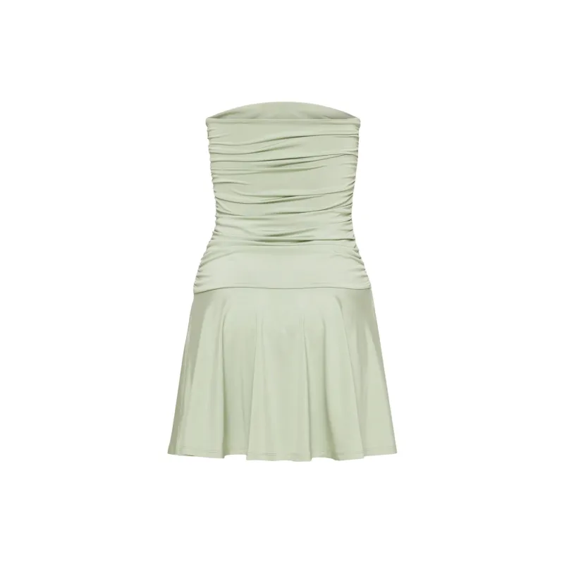 ARITZIA Ten Socialista Dress Sleeveless Dress Women's Silver Sage Green/Silver Sage Green-1