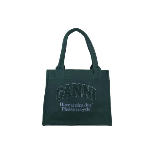 GANNI Logo Patch Shopper Bag