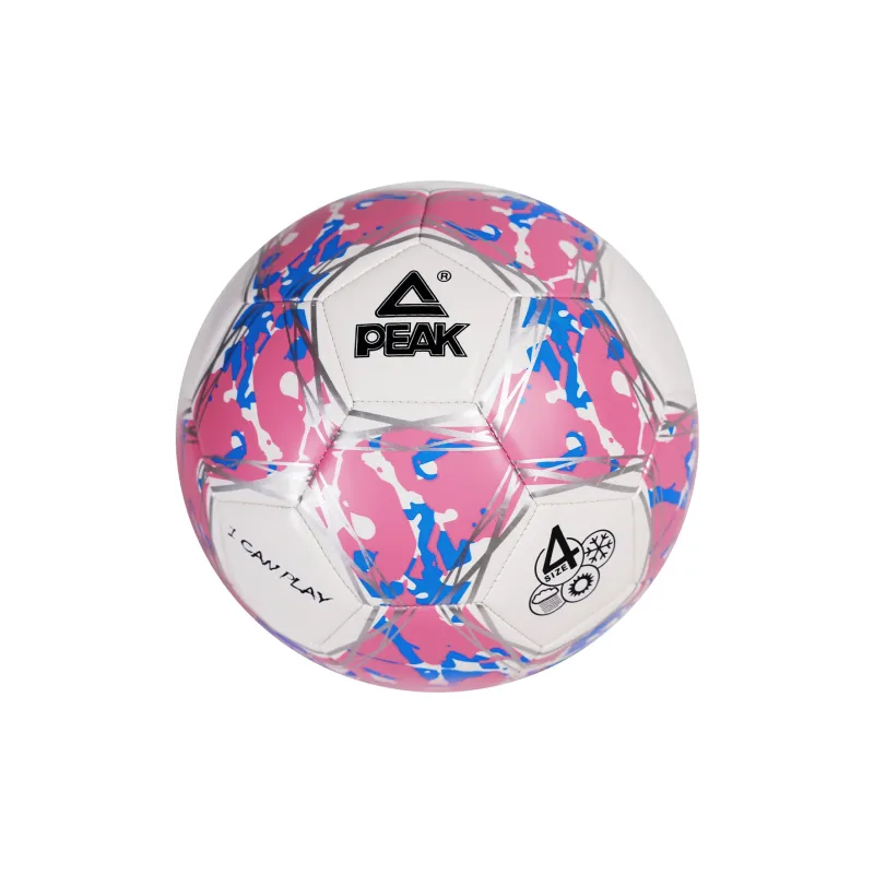 PEAK Size 4 5 Size Soccer PVC Machine Stitched Soccer Ball Unisex Pink White Blue-2