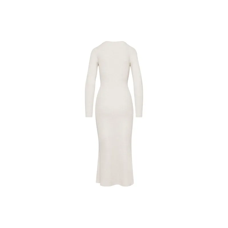 ARITZIA The Group By Babaton Luxe Lounge Serenity Dress Long-Sleeved Dresses Women's Heather Birch/Heather Birch-1