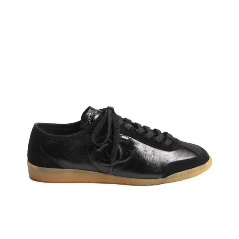 CHANEL 24B Low Top Casual Shoes Women's Black-1