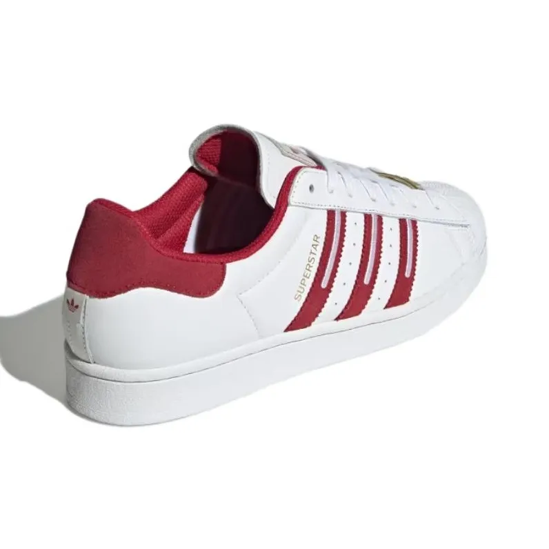 Adidas Originals Superstar Cloud White Team Victory Red Grey-3