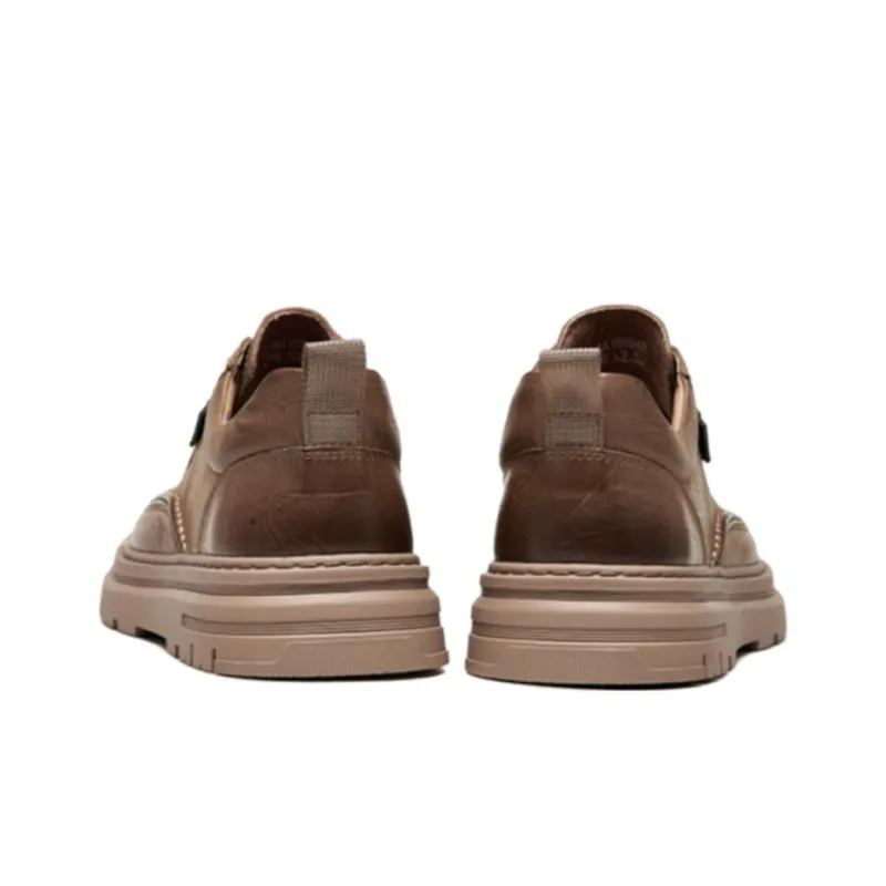 CAMEL Men's Casual Shoes Men Low Top Earth Yellow, Black-3