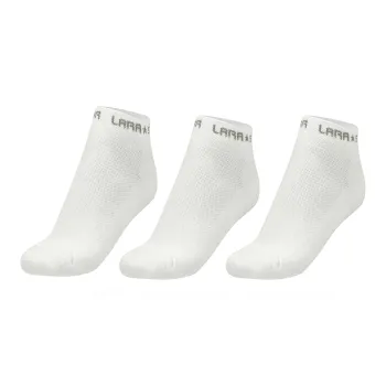 LARA STAR Ankle Socks Unisex Combo Set White