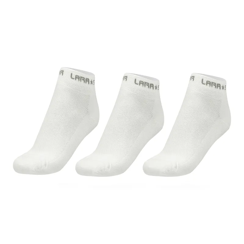 LARA STAR Ankle Socks Unisex Combo Set White-0