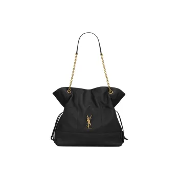 SAINT LAURENT JAMIE 4.3 Lambskin Large Shopping Bag Women's Black