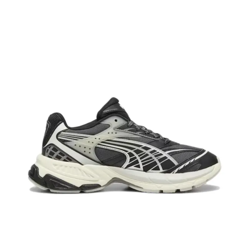 PUMA Velophasis Anti Slip Wear Resistant Low Top Running Shoes Unisex Black-1