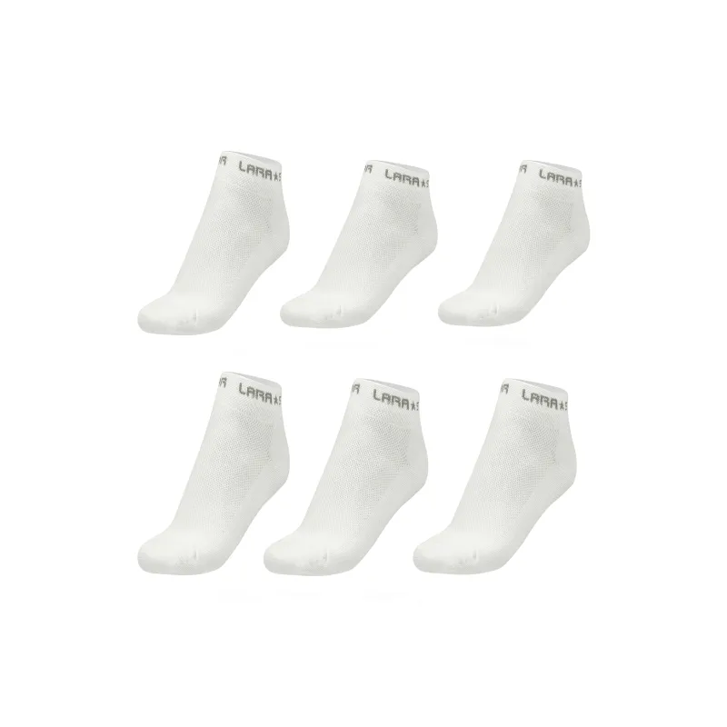LARA STAR Ankle Socks Unisex Combo Set White-15