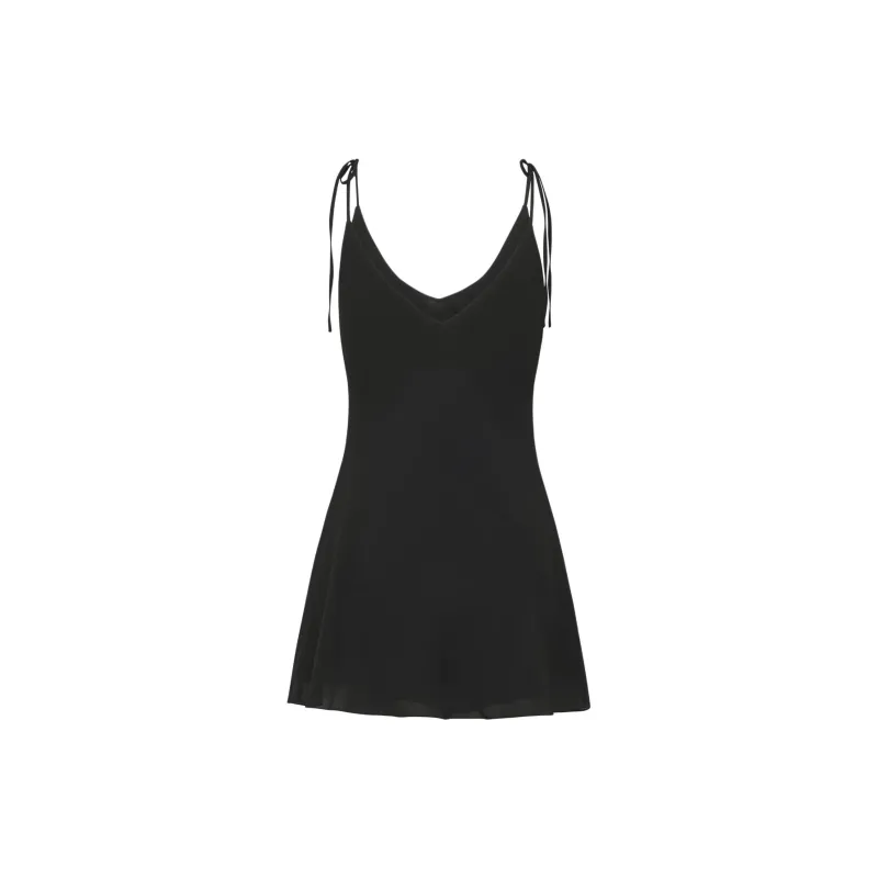 ARITZIA Wilfred Priscilla Dress Slip Dresses Women's BLACK/Black-1