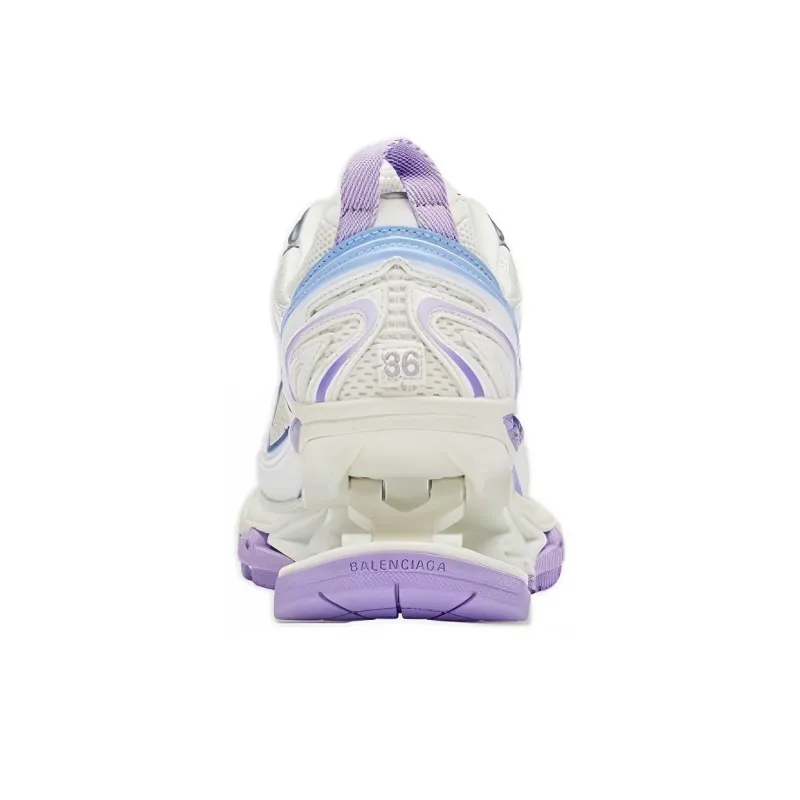 Balenciaga X Pander Sneakers 'White Blue Purple' Women's-3