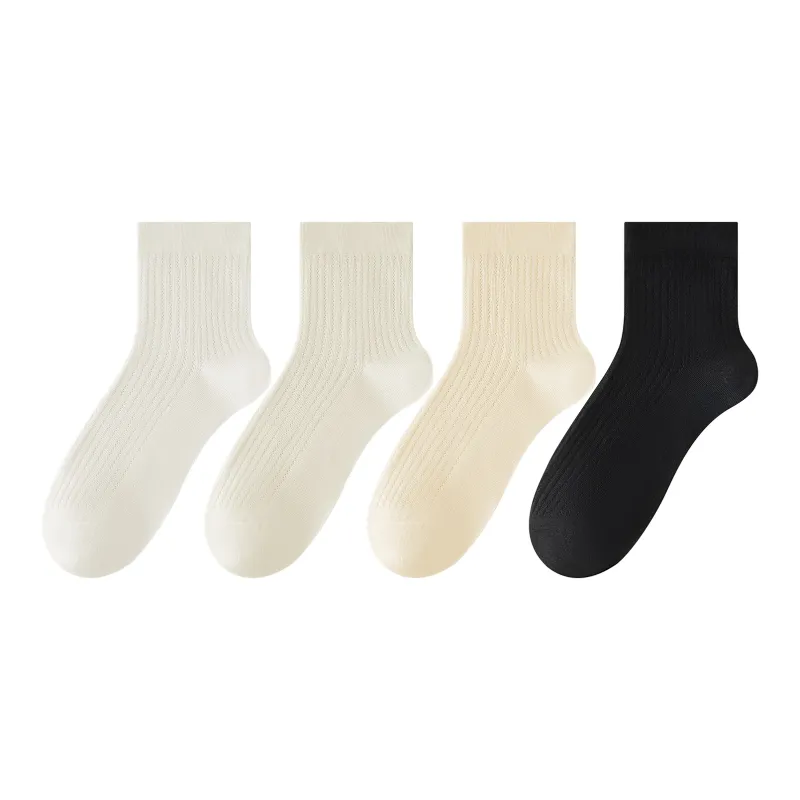 XXLLG Mid Calf Socks Women's Shopping Bag 4 Pack-2