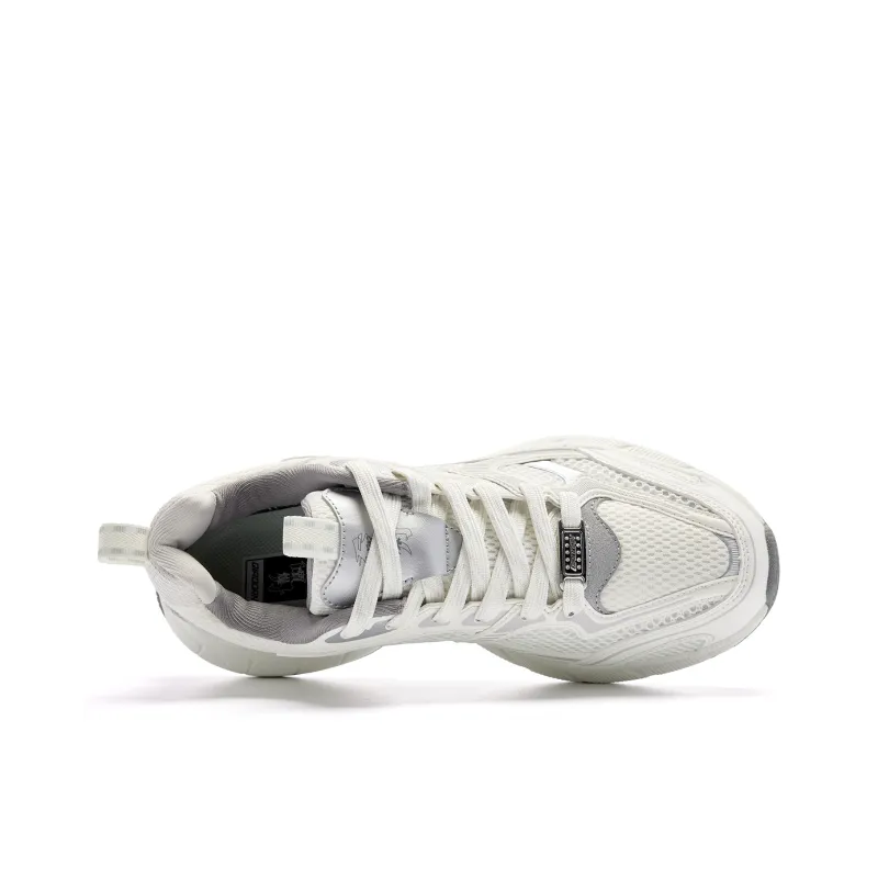 QIAODAN Kaiyuan 2K Coverage Rebound Wear Resistant Lightweight Slip Resistant Low Top Casual Shoes Men's White Gray-3