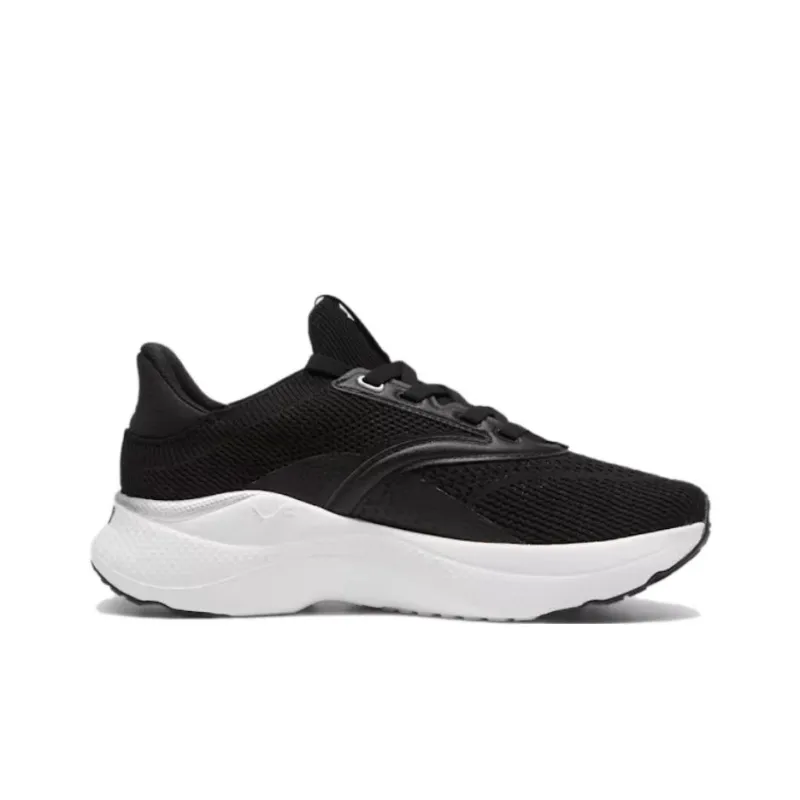 PUMA Softride Anti Slip Wear Resistant Low Top Running Shoes Women's Black-1
