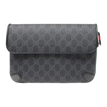 GUCCI PVC Crossbody Bag, Shoulder Bag Unisex Black