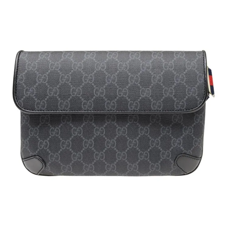 GUCCI PVC Crossbody Bag, Shoulder Bag Unisex Black-0