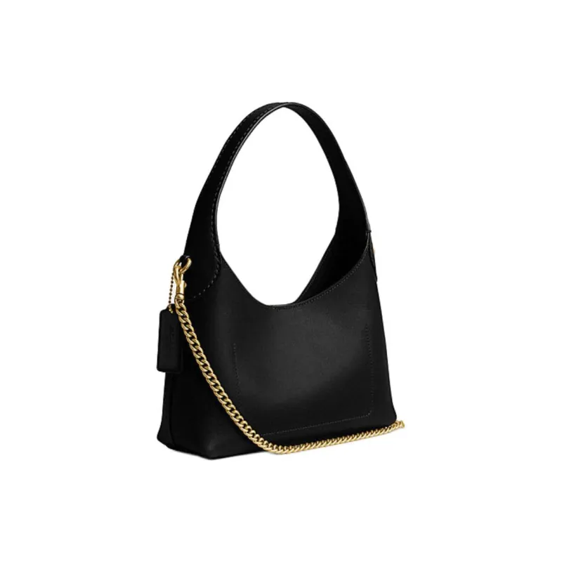 COACH Brooklyn Cow Leather Handbag, Shoulder Bag Women's Black-1