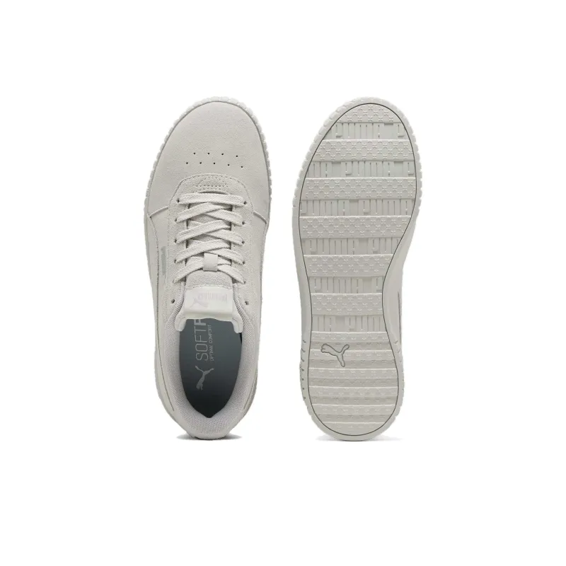 PUMA Carina 2.0 Anti Slip Wear Resistant Low Top Skateboard Shoes Women's Ecru-3