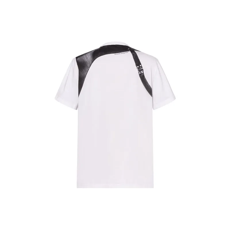Alexander McQueen Buckle detail Panelled T shirt-1