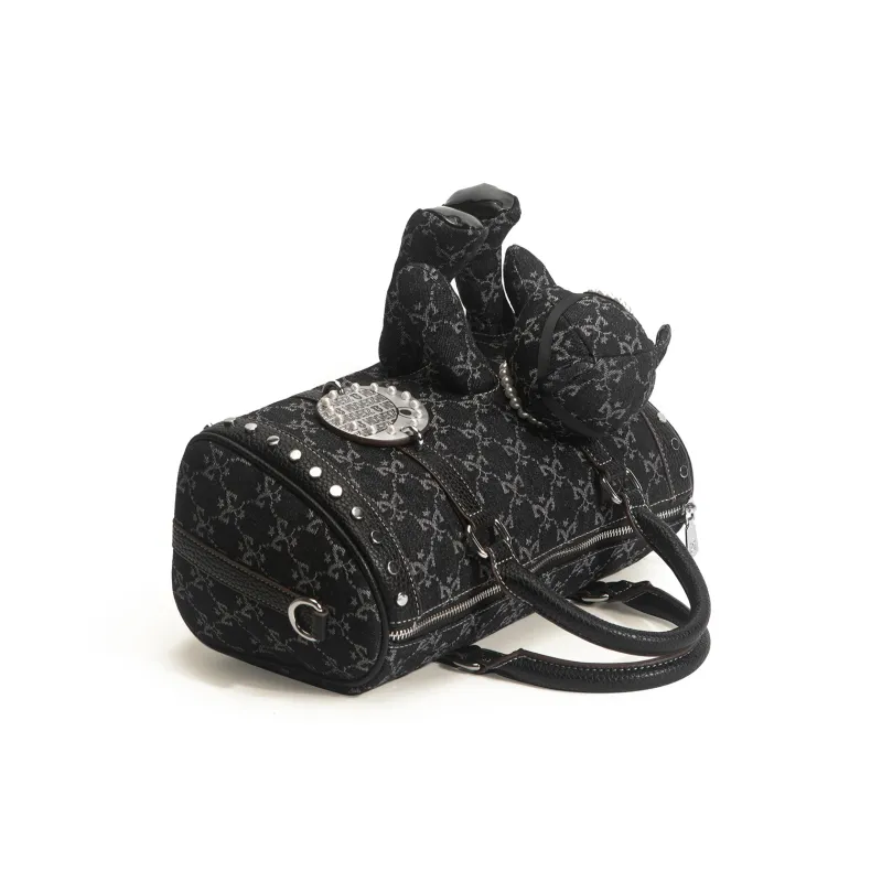 MISS GAIL Artificial Leather Handbag Shoulder Bag Crossbody Bag Regular Women's Black-3
