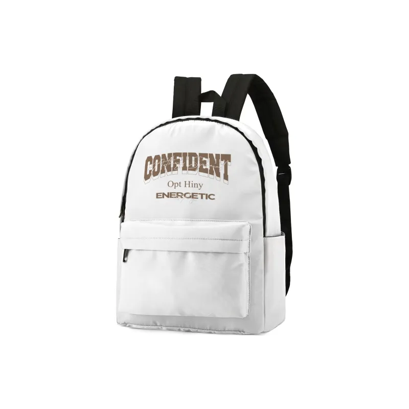 HINY Polyester Backpack 13 Inch Laptop Bag Regular Unisex White-6