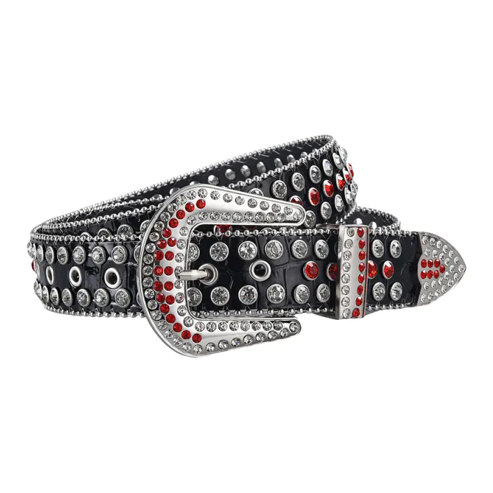 Emperor Penguin Belt Decoration With Rhinestones Rhinestone PU Artificial Leather Belts Women's 3cm-6