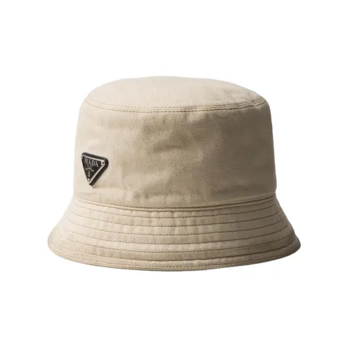 PRADA Logo-plaque Denim Bucket Hat