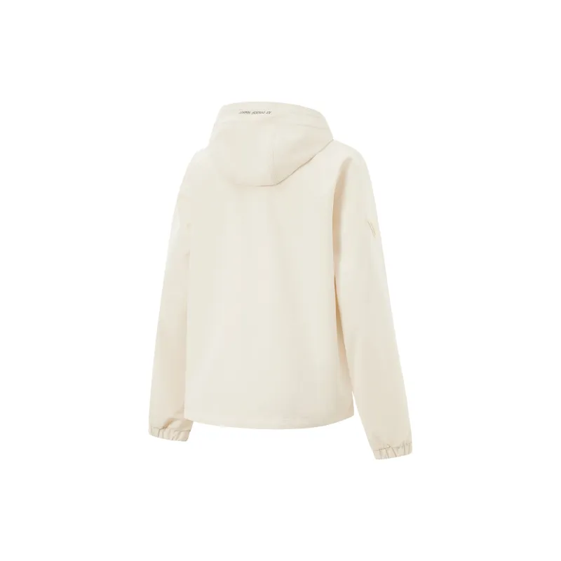 LiNing Lotus Leaf Trench Coat Women's Swan White-1