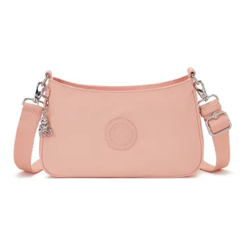 Kipling Polyamide Handbag, Shoulder Bag, Crossbody Bag Small Size Unisex Soft Pink