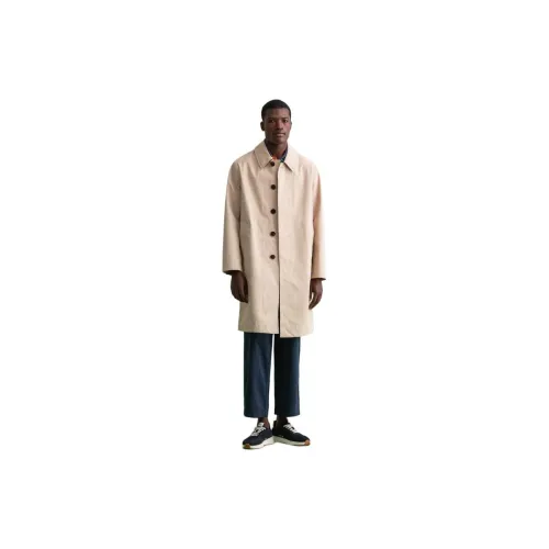 GANT Trench Coats Men 277 Sand Yellow