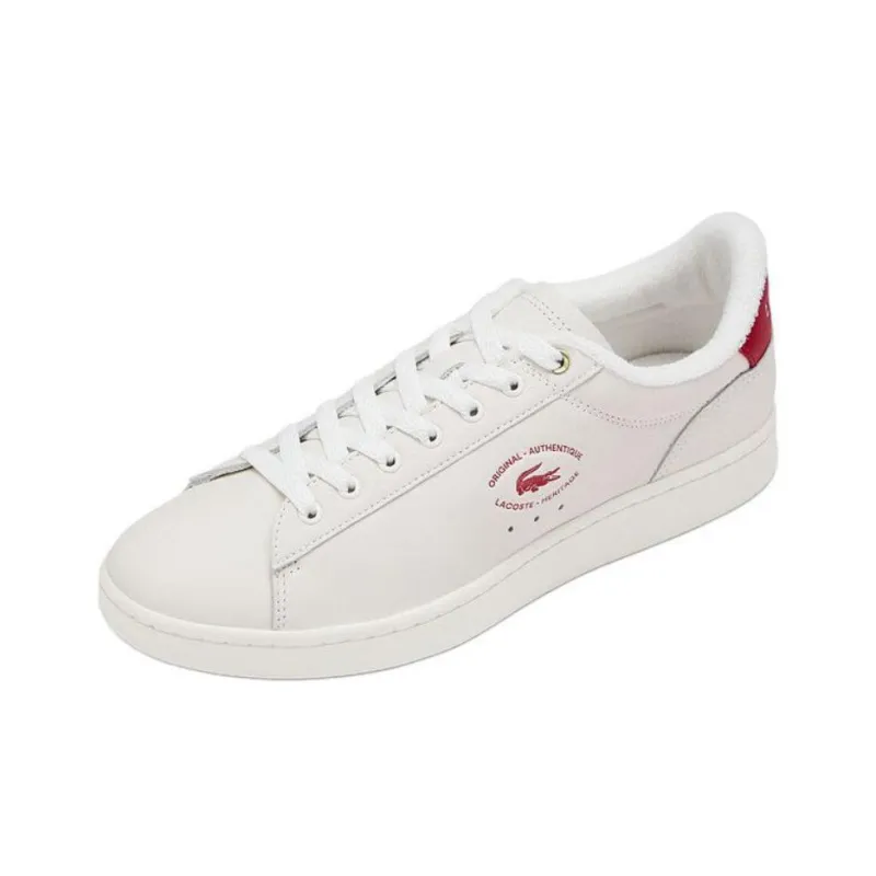 LACOSTE Low Top Skateboard Shoes Men's Ecru-2