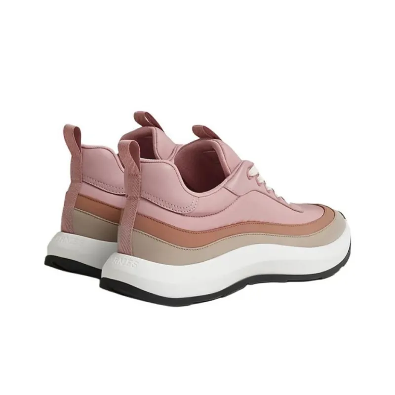 HERMES Gramme Low Top Casual Shoes Women's Pink-3