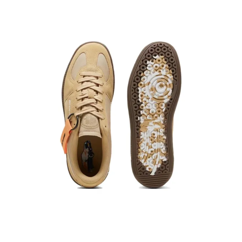 PUMA Mercedes AMG Non slip Lightweight Low Top Skateboard Shoes Unisex Khaki-3