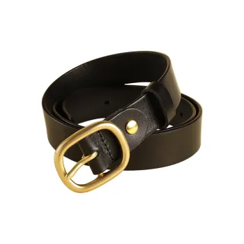 MILLIE'S Minimalist Luxe Elegant Pin Buckle Belt Top Grain Cow Leather Leather Belts Women's Width 2.8CM