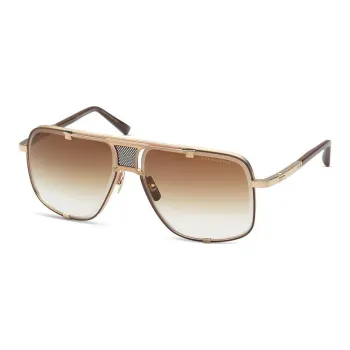 DITA Titanium Acetate Nylon Square Sunglasses Men's Gold
