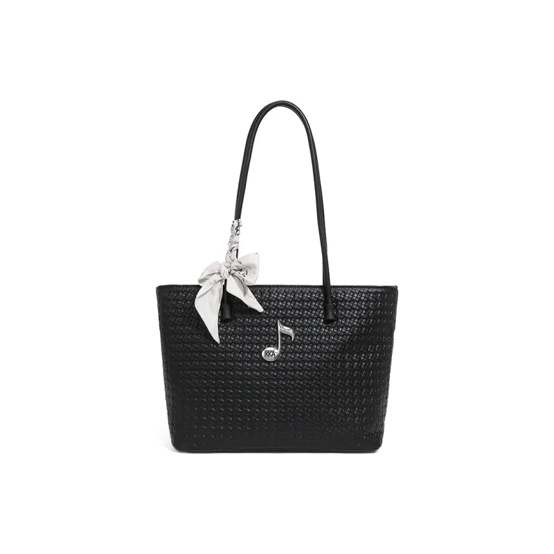 KKA PU Laminated Textile Handbag Shoulder Bag Women's Multicolor-10