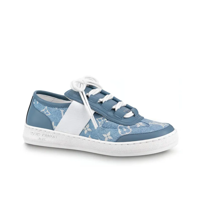 LOUIS VUITTON Lous Sneakers 'Denim Monogram' Women's-1