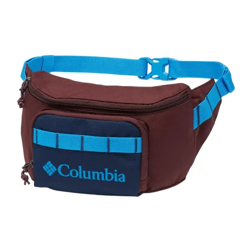 Columbia Fanny Packs Rosewood Red With Marine Blue Accents