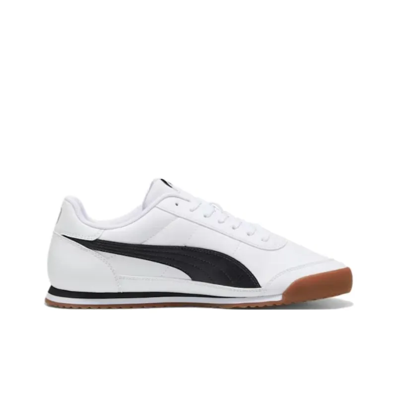 PUMA Turino 2 Anti Slip Wear Resistant Low Top Skateboard Shoes Unisex White Black-1