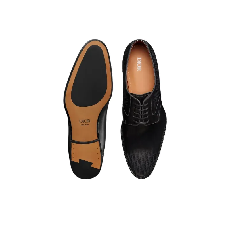 DIOR Dior Timeless Derby Shoes Men's Black-4