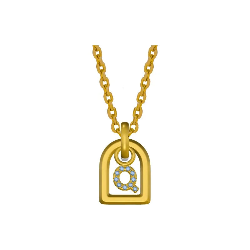 NEVERFAR S925 Silver Thick 18K Gold Plated Necklaces Women's-16