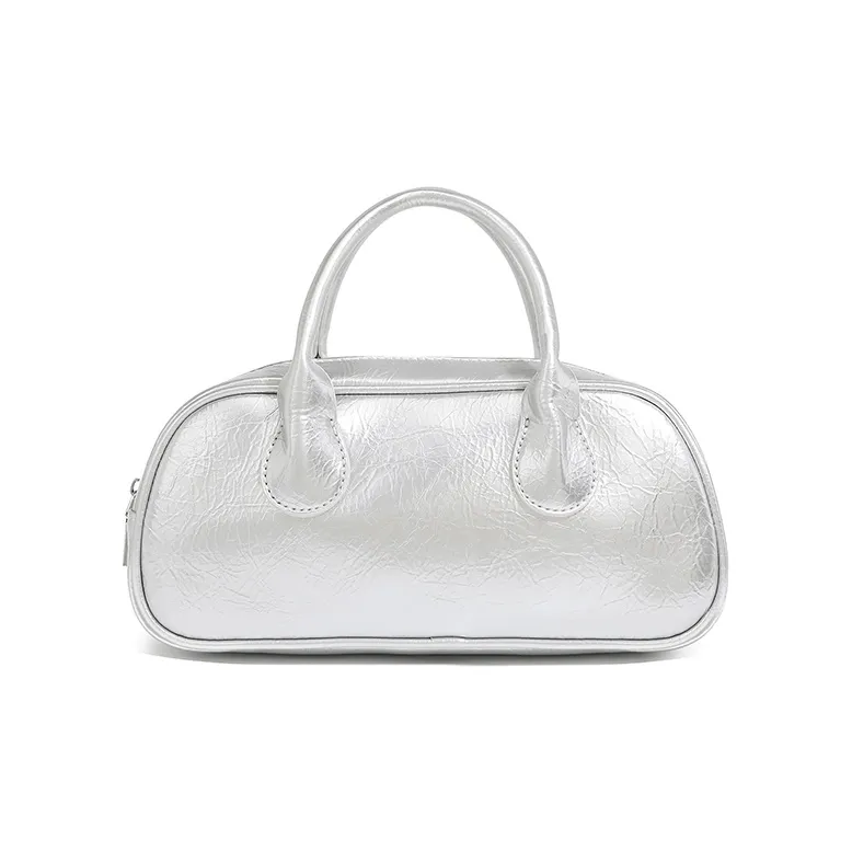 KKA PU Handbags Shoulder Bag Crossbody Bag Regular Women's Silver/Black/White-5