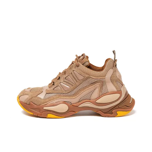 Sandro Mid Top Chunky Sneakers Women's Camel