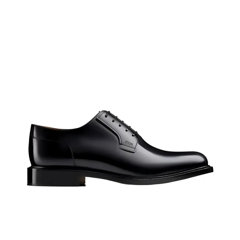 DIOR Dress Shoes Men Low Top Black-1