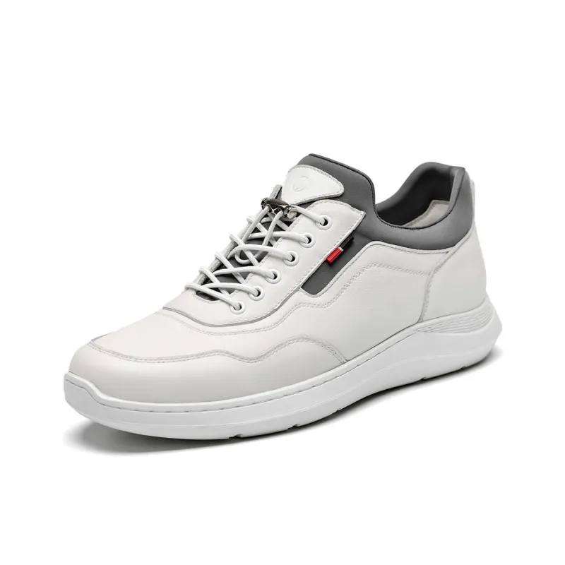 J.BENATO Low Top Casual Shoes 3.5cm Men's White-2