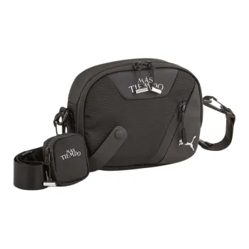 PUMA MAS TIEMPO Collaboration Nylon Shoulder Bag, Crossbody Bag Regular Unisex Black