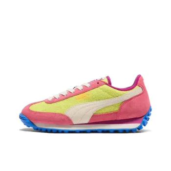 PUMA Easy Rider Anti Slip Wear Resistant Low Top Casual Shoes Women's Yellow Pink