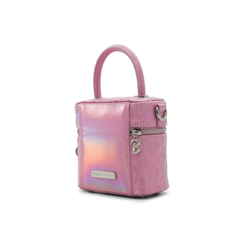 ALDO Barbie Co Branded Artificial Leather Handbag Small Size Women's Pink-1
