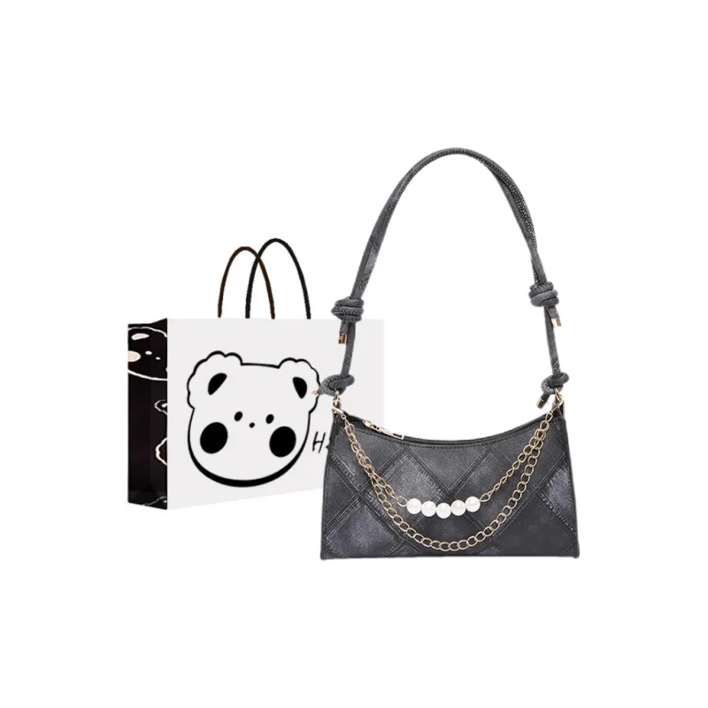 NX DOUGHNUT PU Shoulder Bag, Handbag, Shoulder Bag, Crossbody Bag Regular Women's Black/Gray/Blue-7